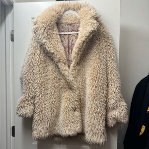 Free People Faux Fur Coat